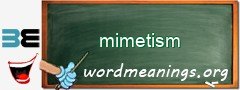 WordMeaning blackboard for mimetism